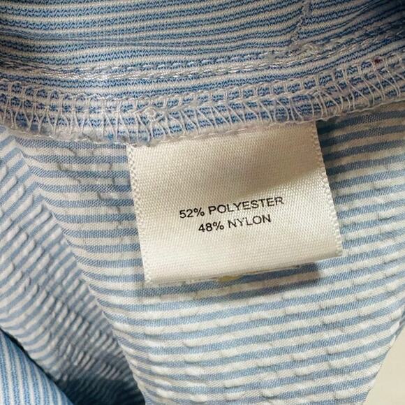 Peter Millar Featherweight Short Blue Seersucker Stripe Performance Size 32 - Picture 7 of 7